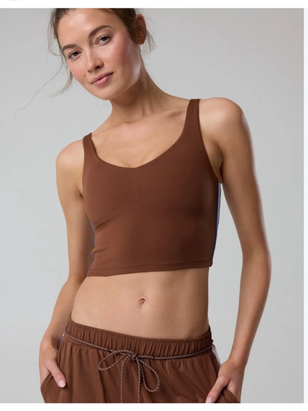 New OFFLINE by Aerie Medium Real Me Track Low Key Longline Sports Bra